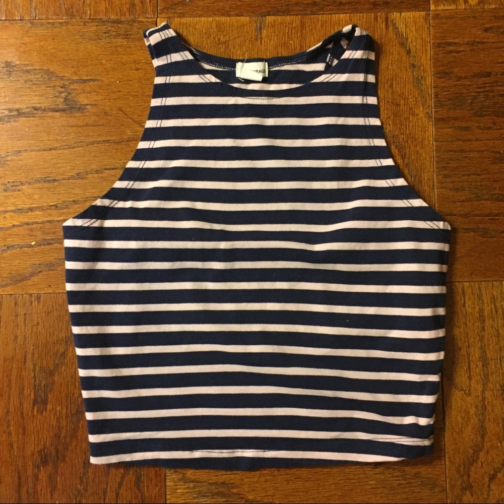 Striped crop top
